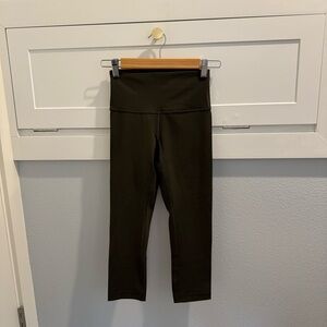 Lululemon Athletica Olive Green Leggings